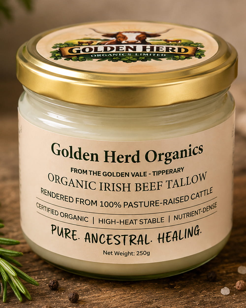 Certified Organic Beef Tallow